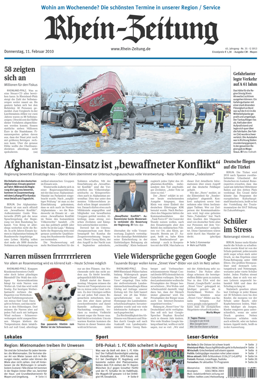 Rhein-Zeitung Andernach & Mayen vom Donnerstag, 11.02.2010