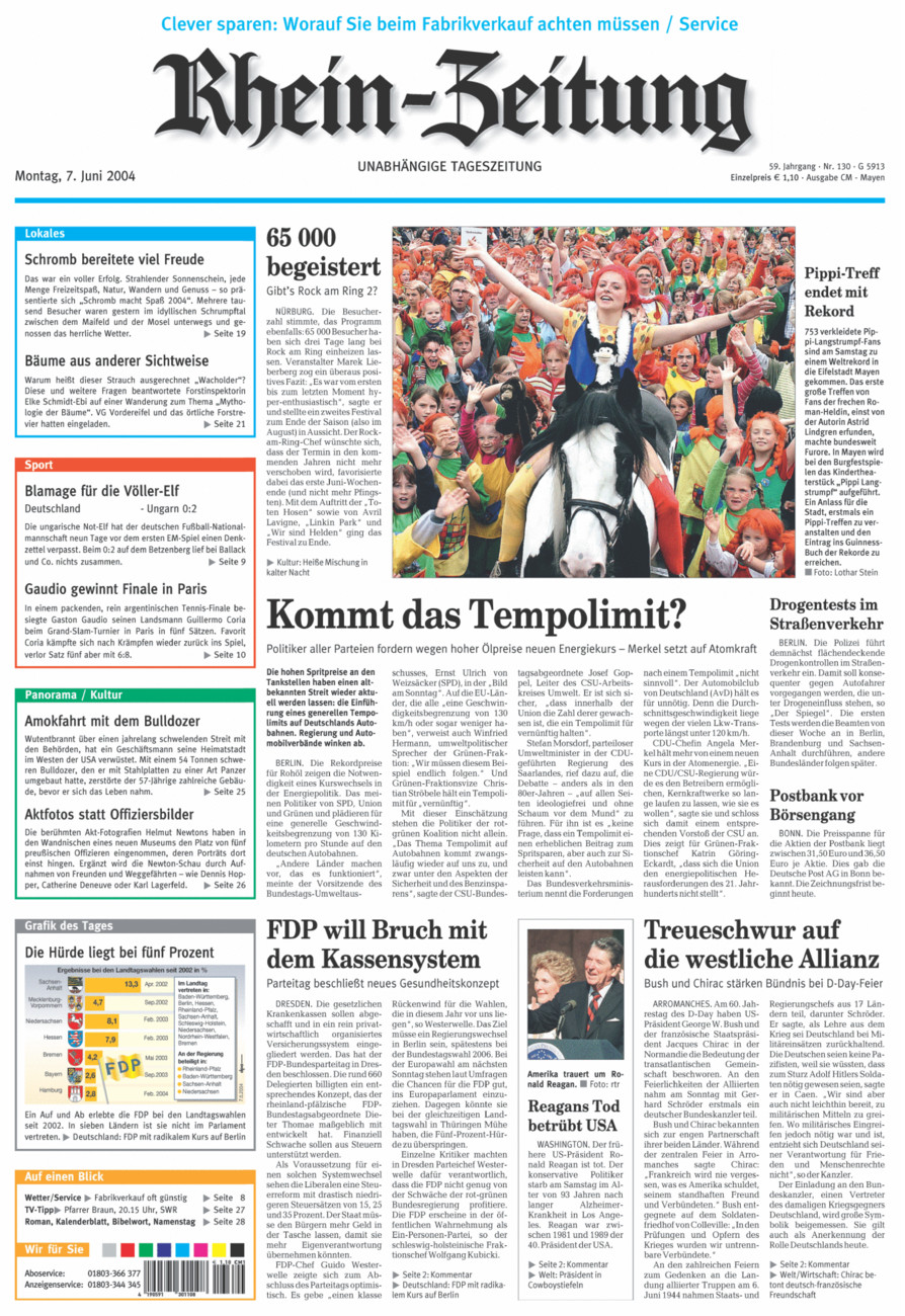 Rhein-Zeitung Andernach & Mayen vom Montag, 07.06.2004