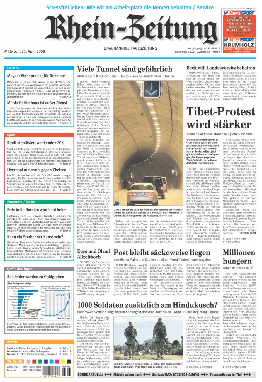 Rhein-Zeitung Andernach & Mayen vom Mittwoch, 23.04.2008