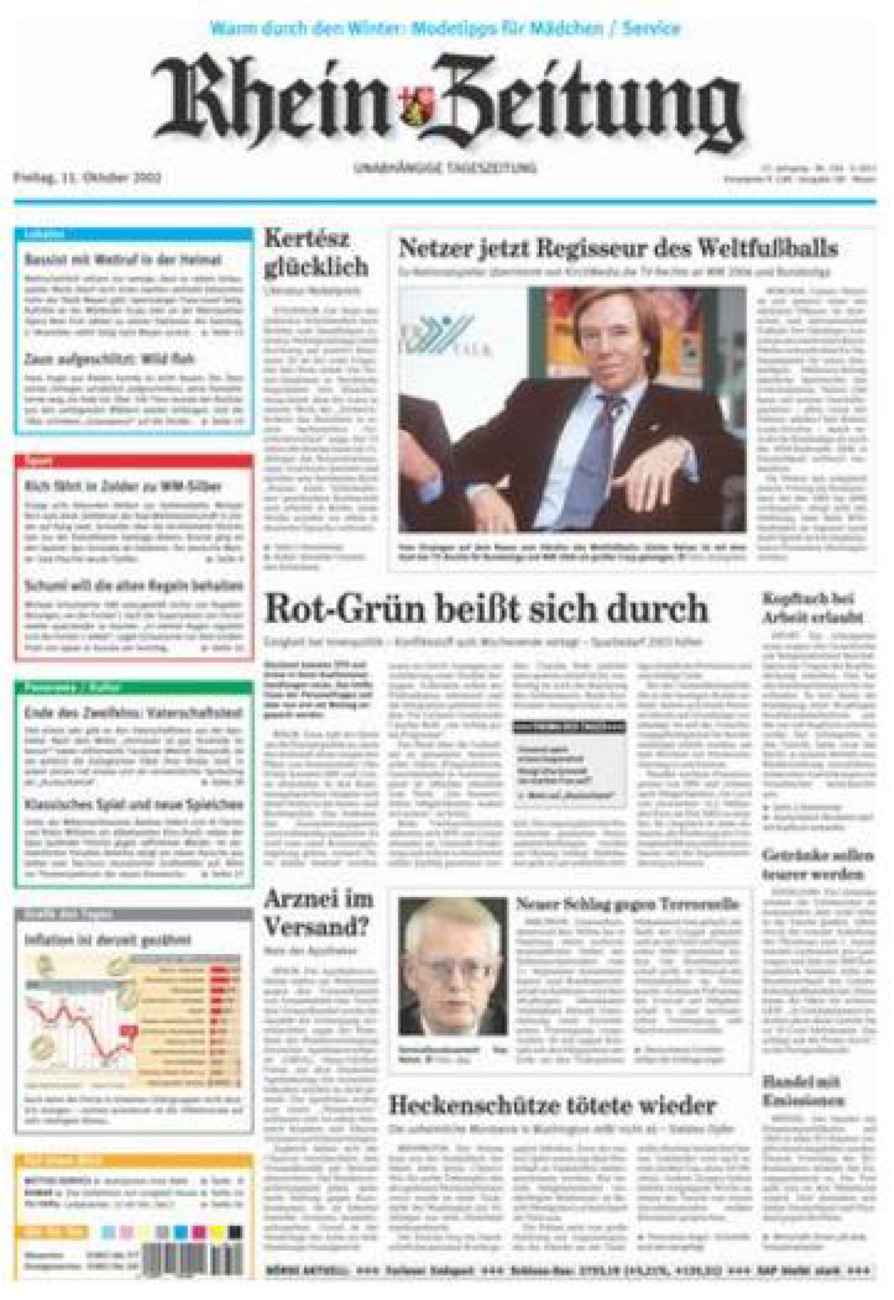Rhein-Zeitung Andernach & Mayen vom Freitag, 11.10.2002