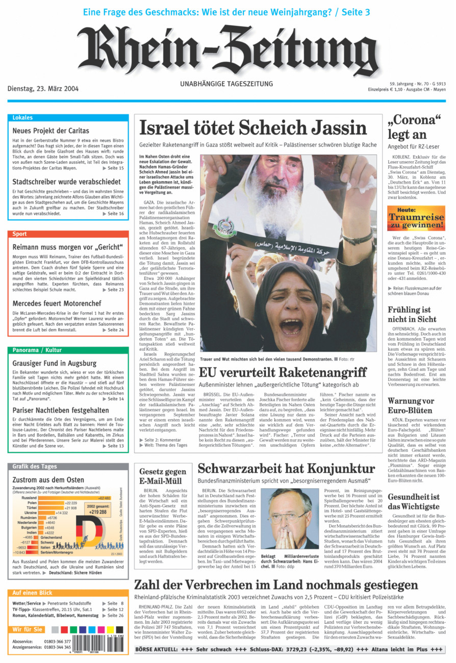Rhein-Zeitung Andernach & Mayen vom Dienstag, 23.03.2004