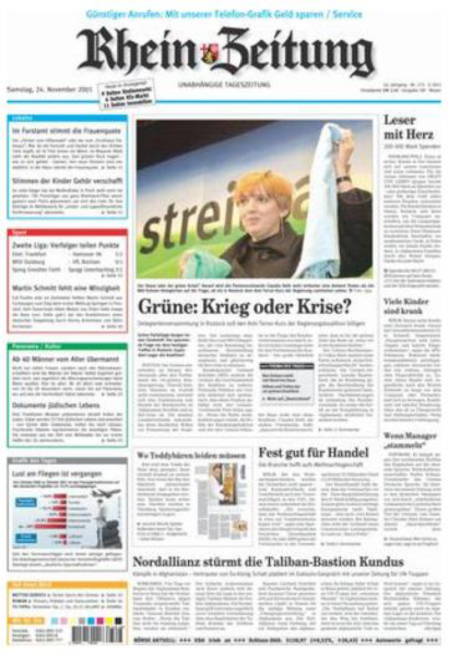 Rhein-Zeitung Andernach & Mayen vom Samstag, 24.11.2001