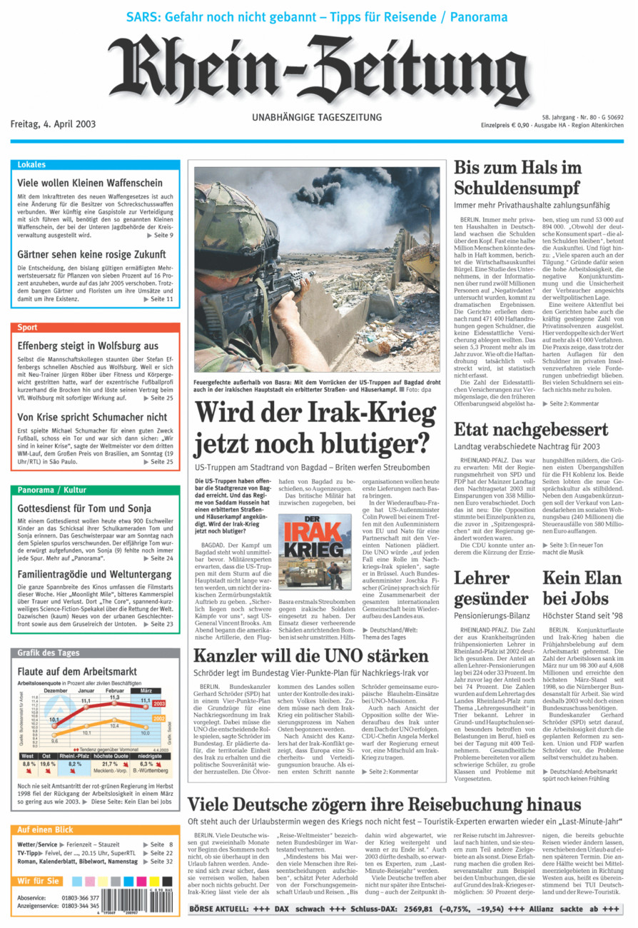 Rhein-Zeitung Kreis Altenkirchen vom Freitag, 04.04.2003
