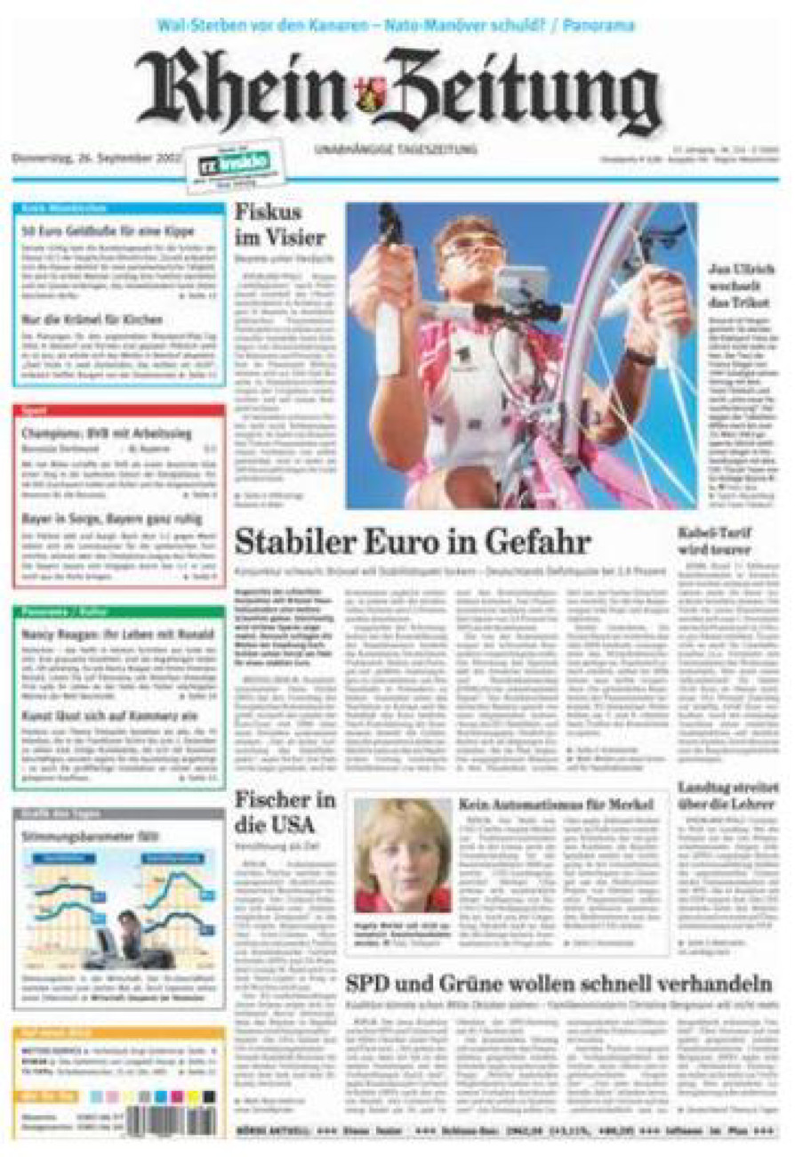 Rhein-Zeitung Kreis Altenkirchen vom Donnerstag, 26.09.2002