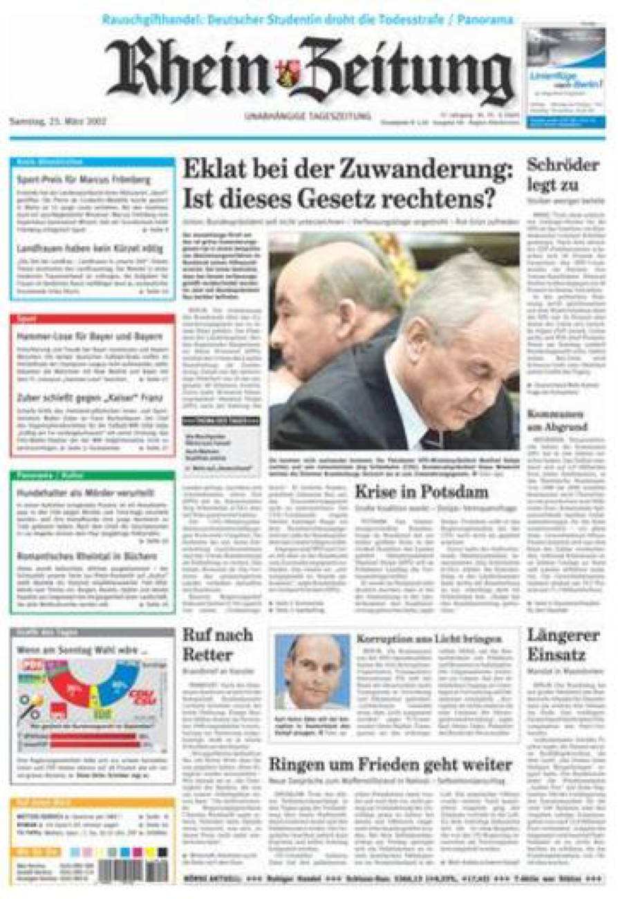 Rhein-Zeitung Kreis Altenkirchen vom Samstag, 23.03.2002