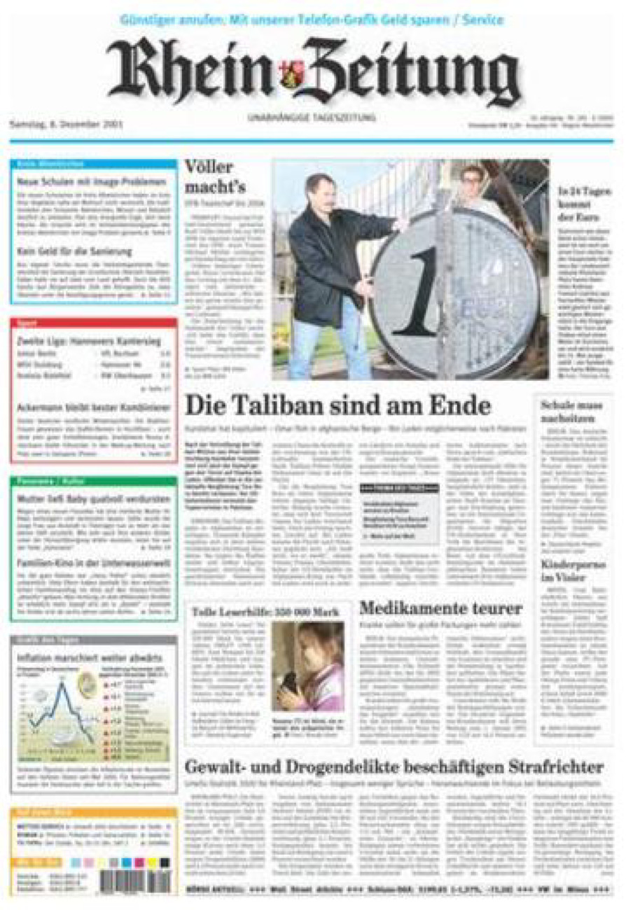 Rhein-Zeitung Kreis Altenkirchen vom Samstag, 08.12.2001