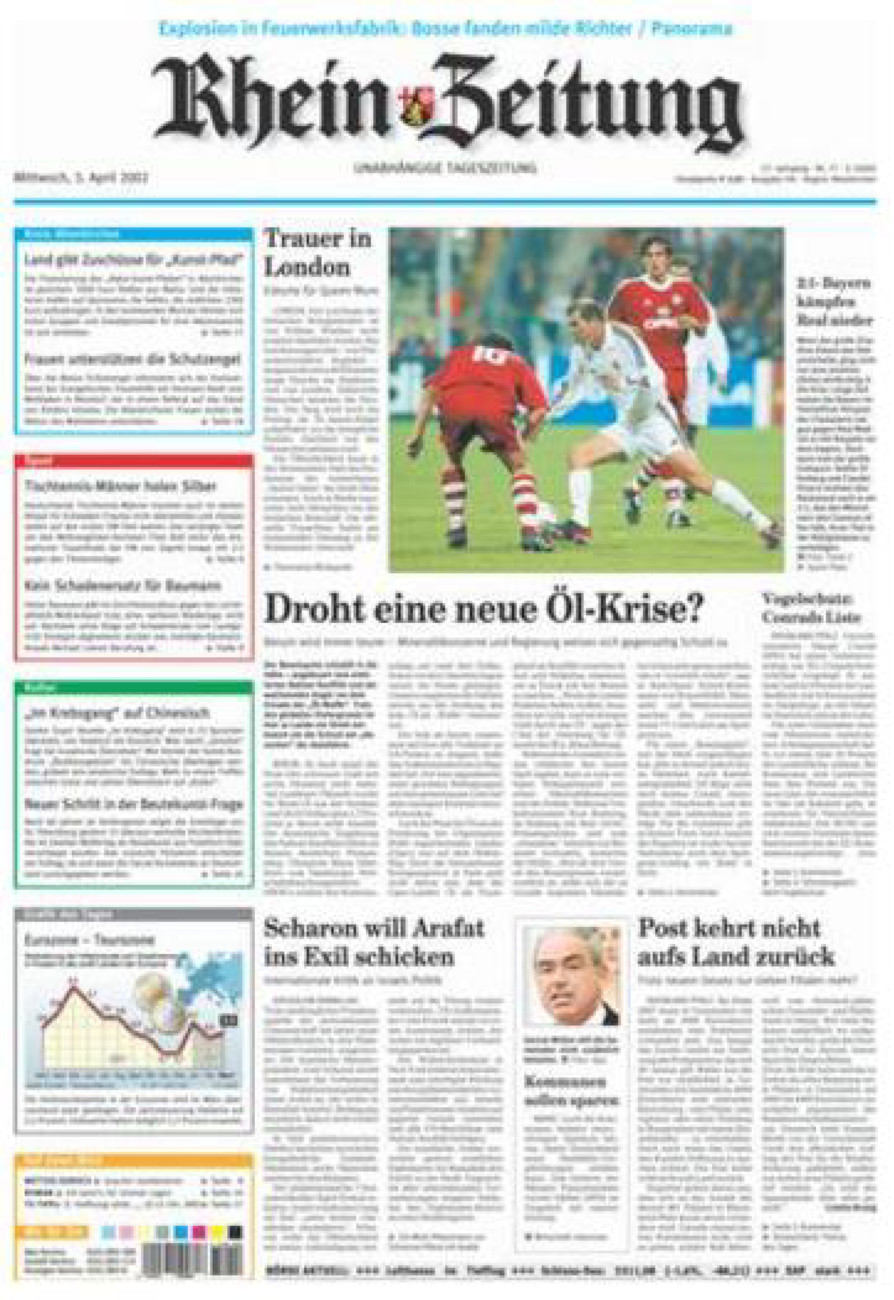 Rhein-Zeitung Kreis Altenkirchen vom Mittwoch, 03.04.2002
