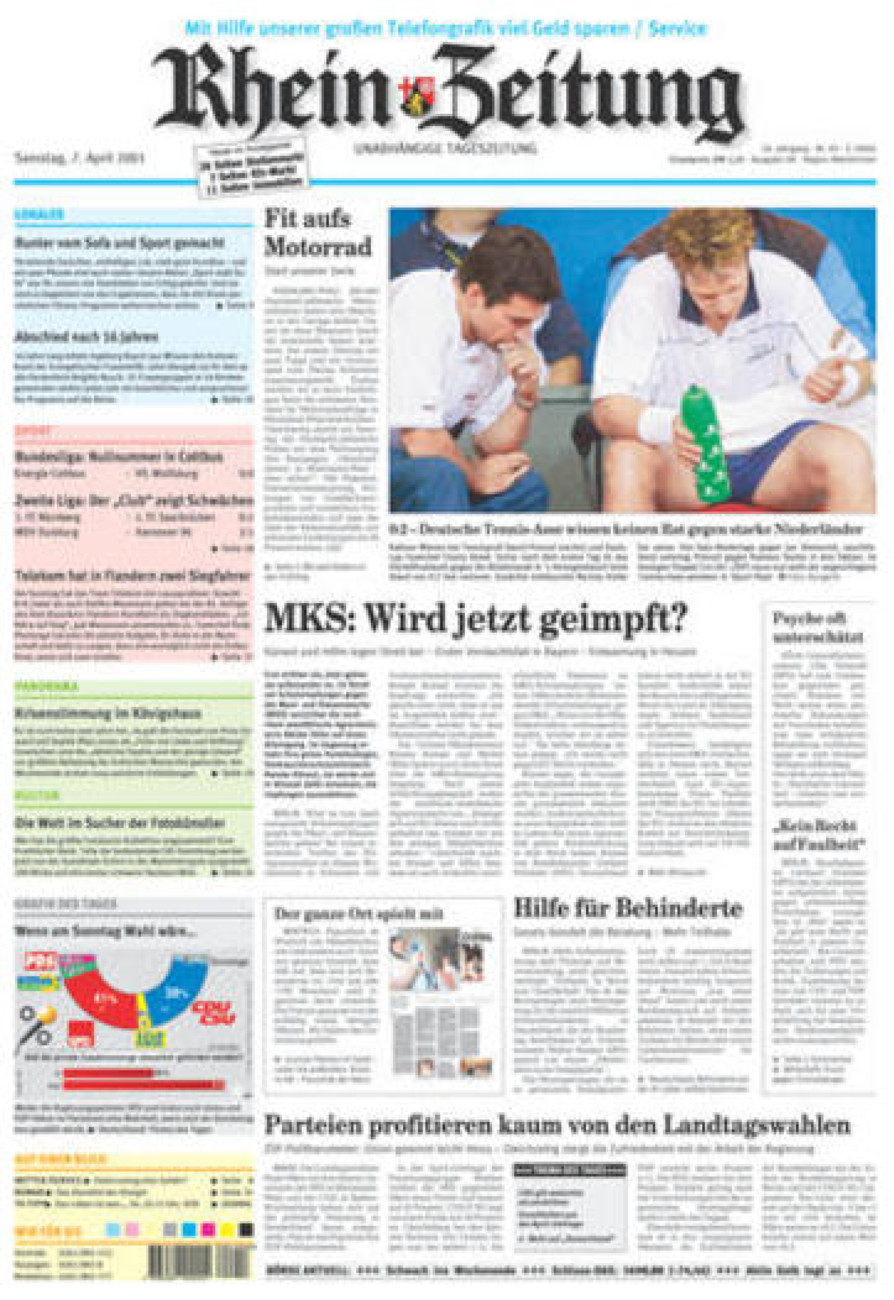 Rhein-Zeitung Kreis Altenkirchen vom Samstag, 07.04.2001