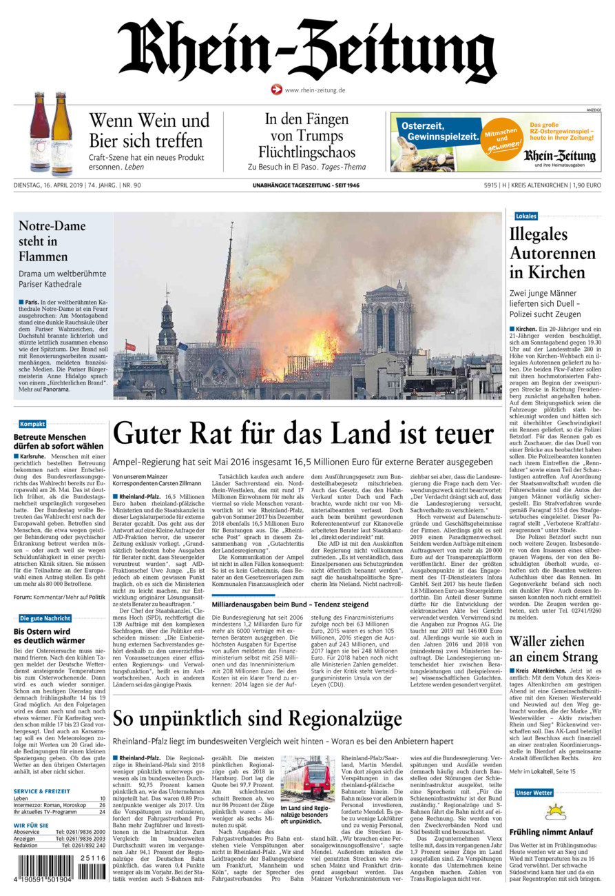 Rhein-Zeitung Kreis Altenkirchen vom Dienstag, 16.04.2019