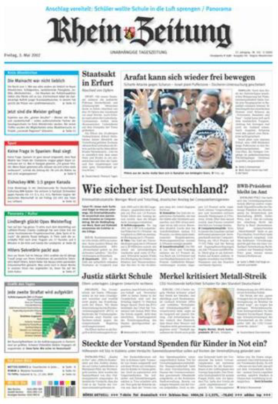 Rhein-Zeitung Kreis Altenkirchen vom Freitag, 03.05.2002