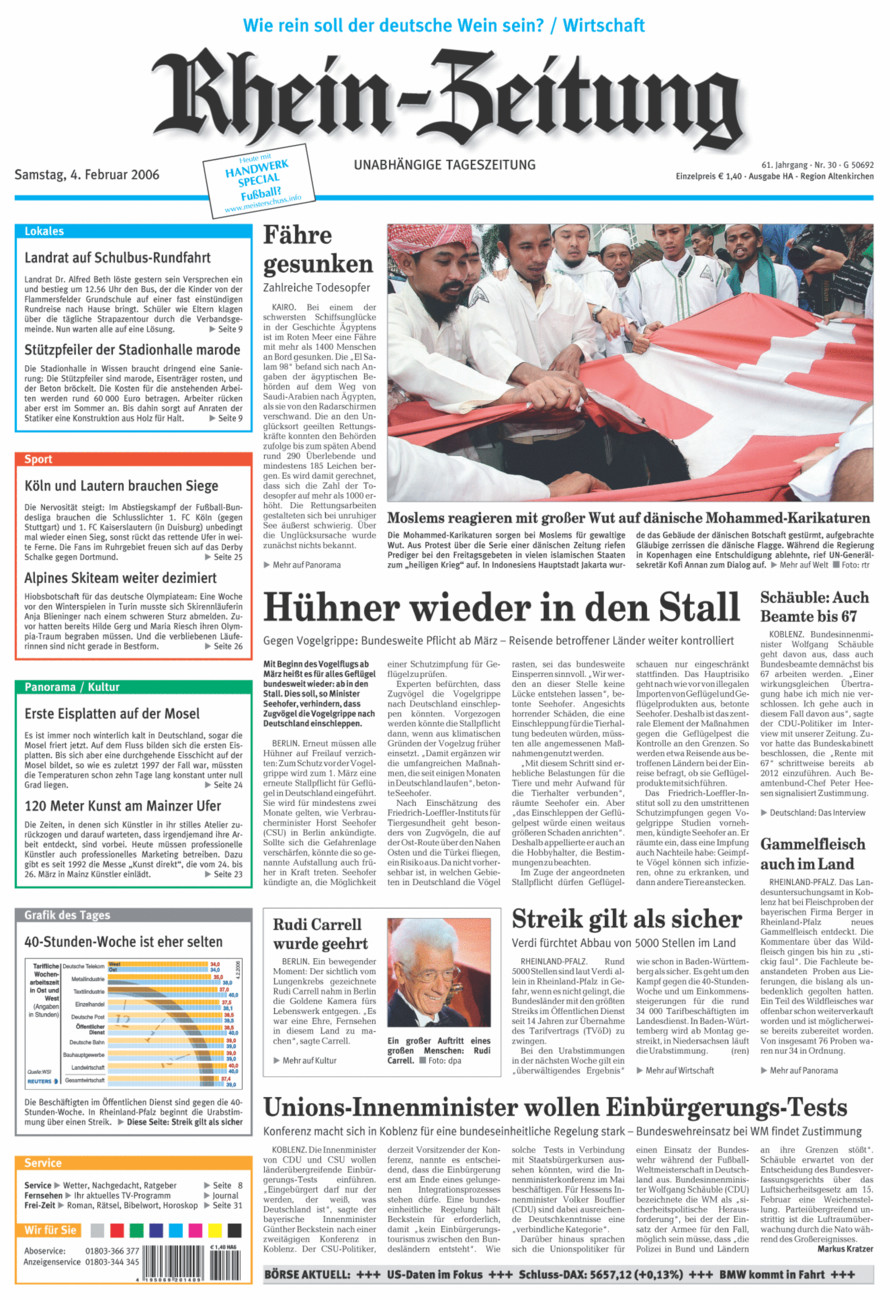 Rhein-Zeitung Kreis Altenkirchen vom Samstag, 04.02.2006