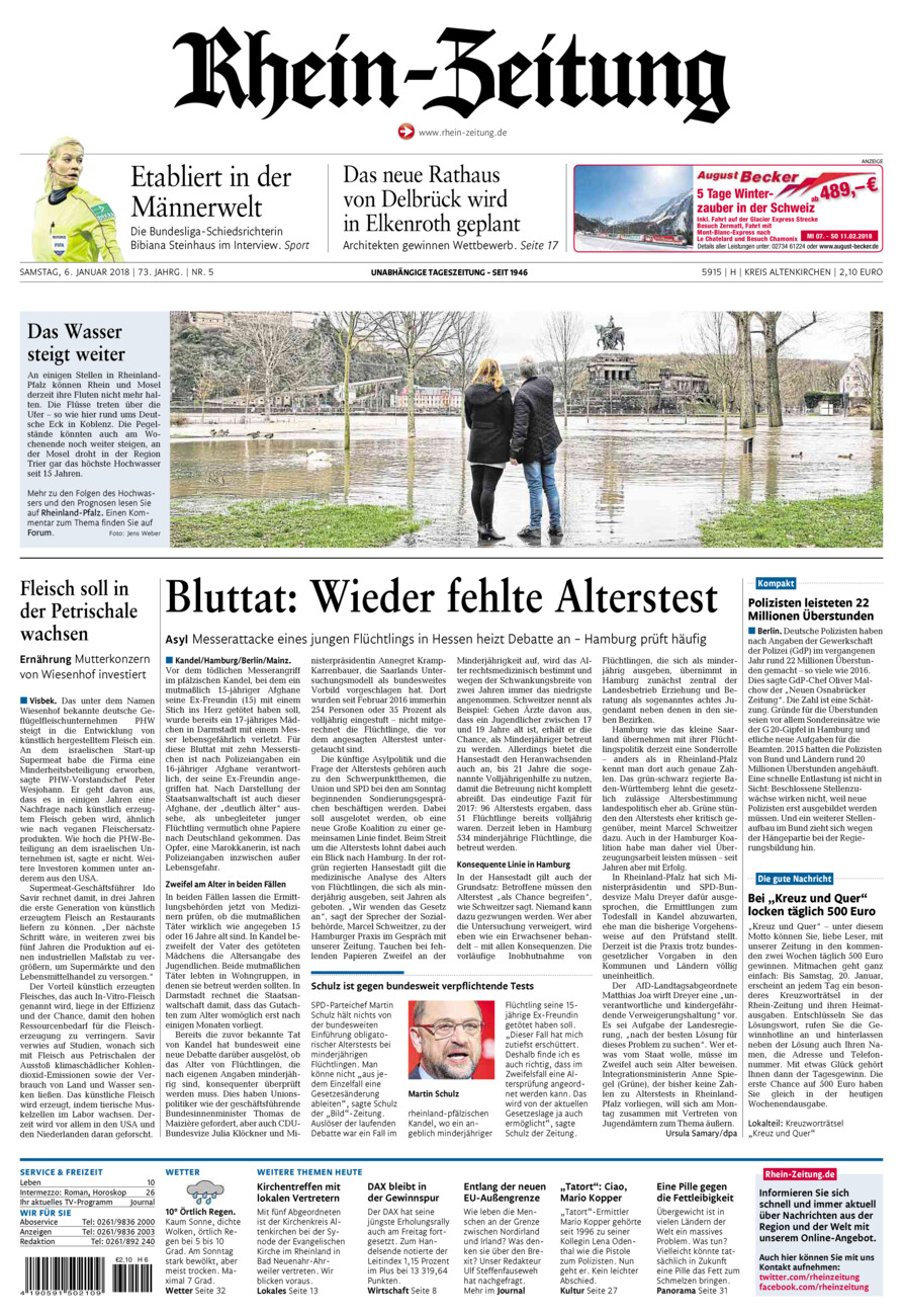 Rhein-Zeitung Kreis Altenkirchen vom Samstag, 06.01.2018