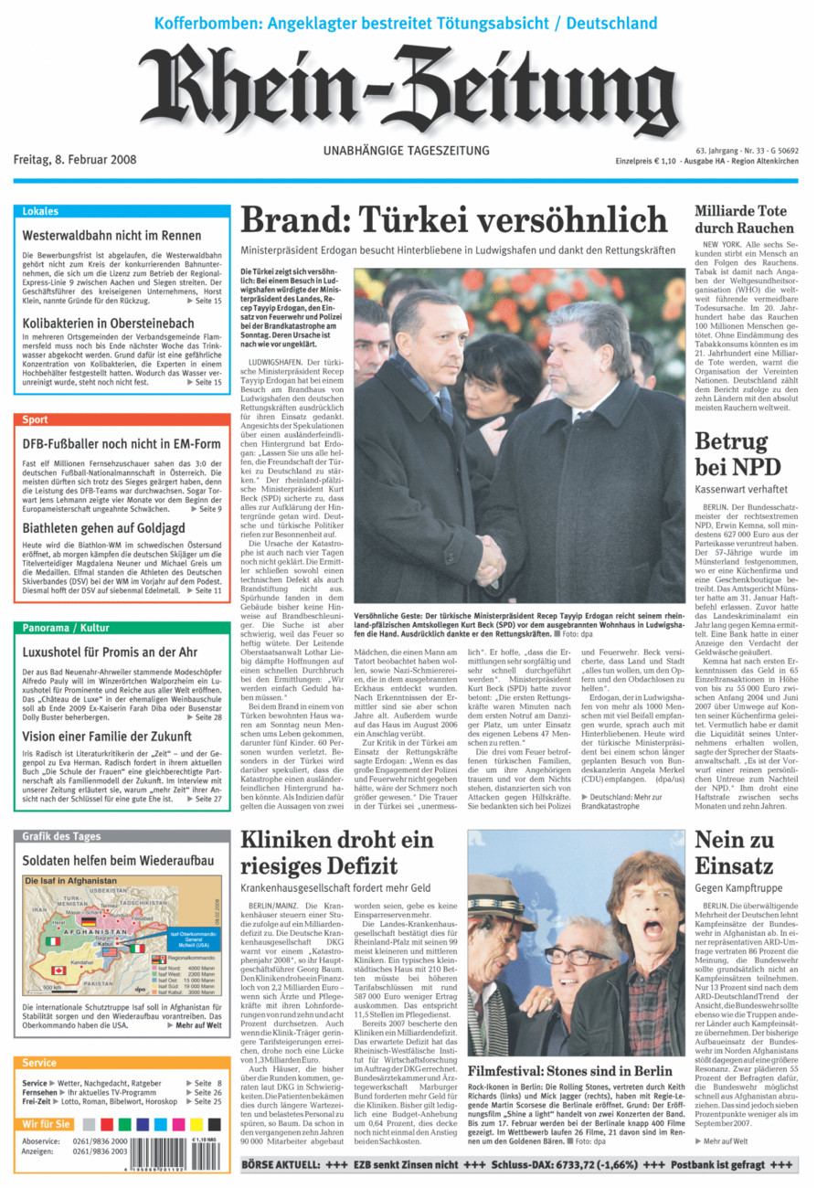Rhein-Zeitung Kreis Altenkirchen vom Freitag, 08.02.2008
