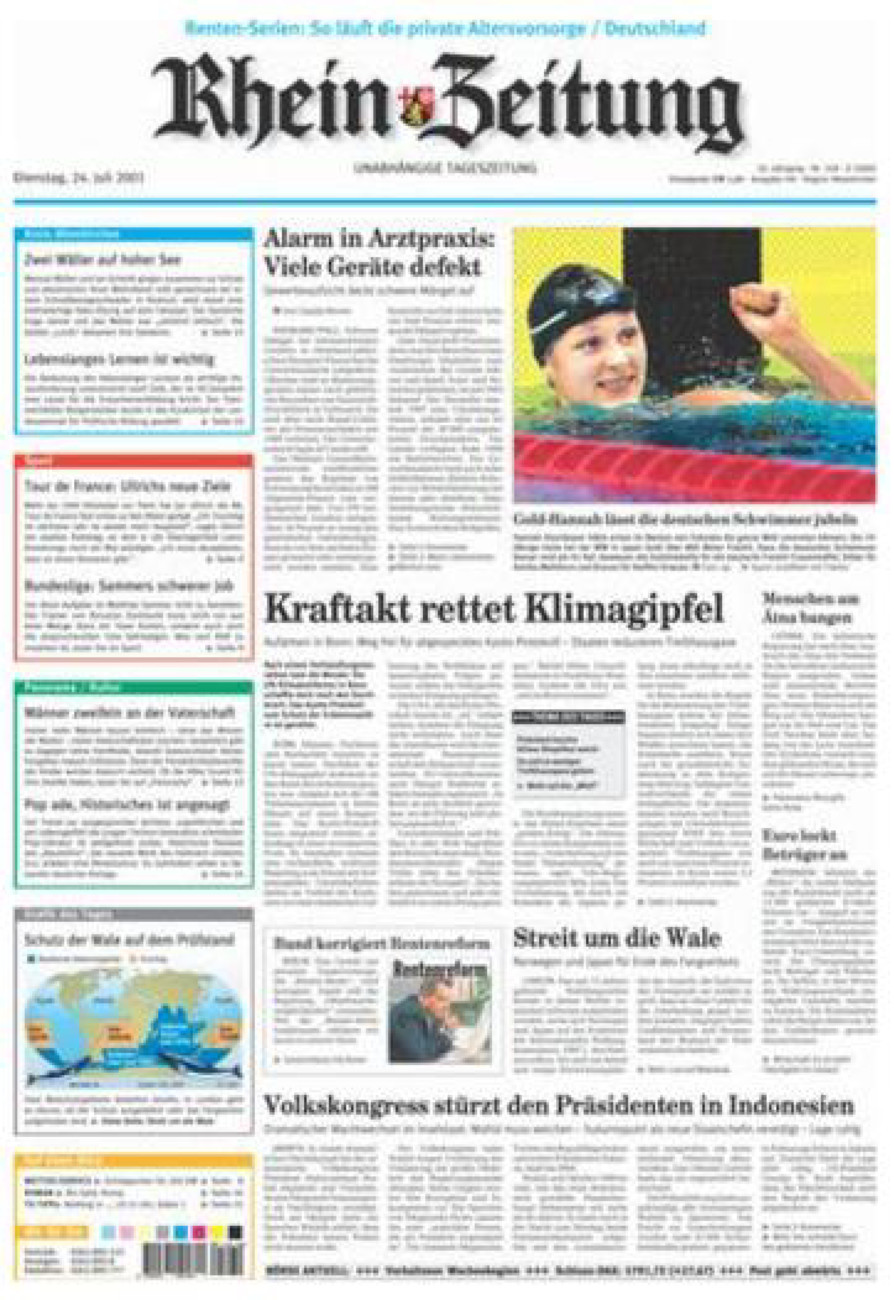 Rhein-Zeitung Kreis Altenkirchen vom Dienstag, 24.07.2001