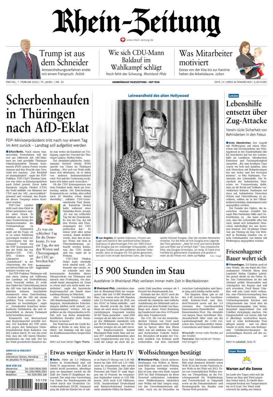 Rhein-Zeitung Kreis Altenkirchen vom Freitag, 07.02.2020