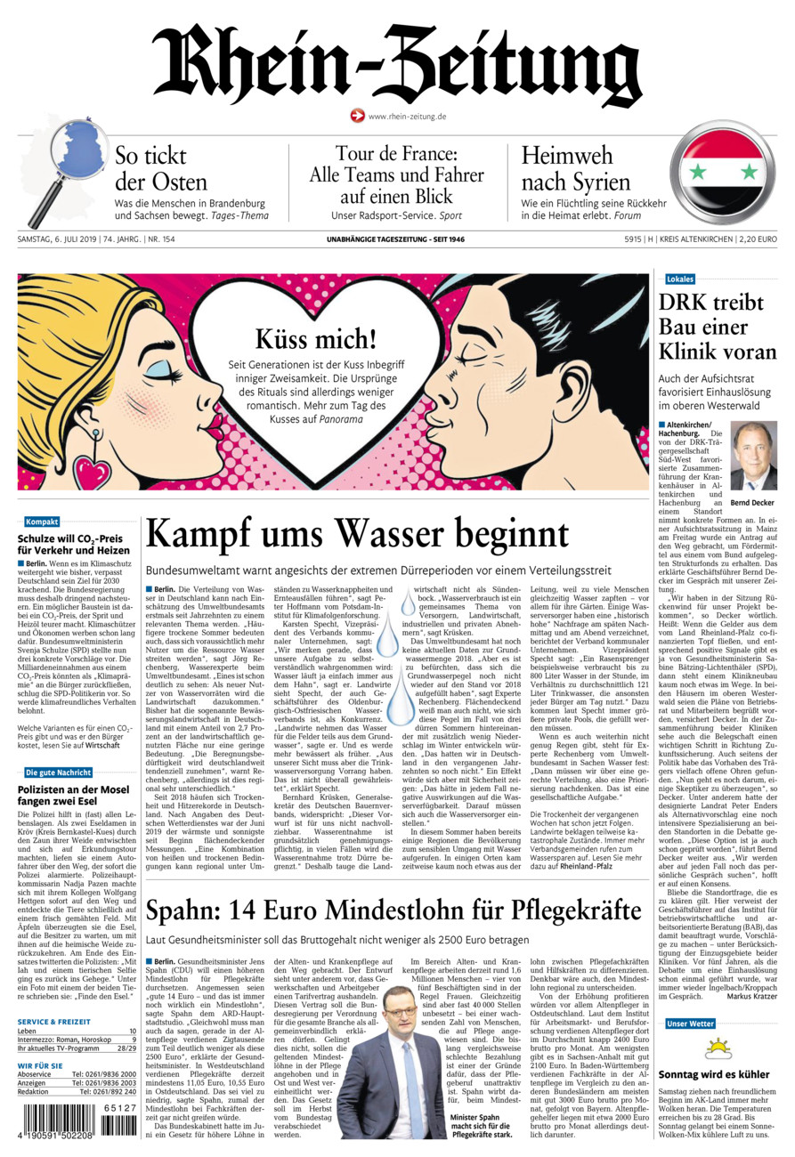 Rhein-Zeitung Kreis Altenkirchen vom Samstag, 06.07.2019