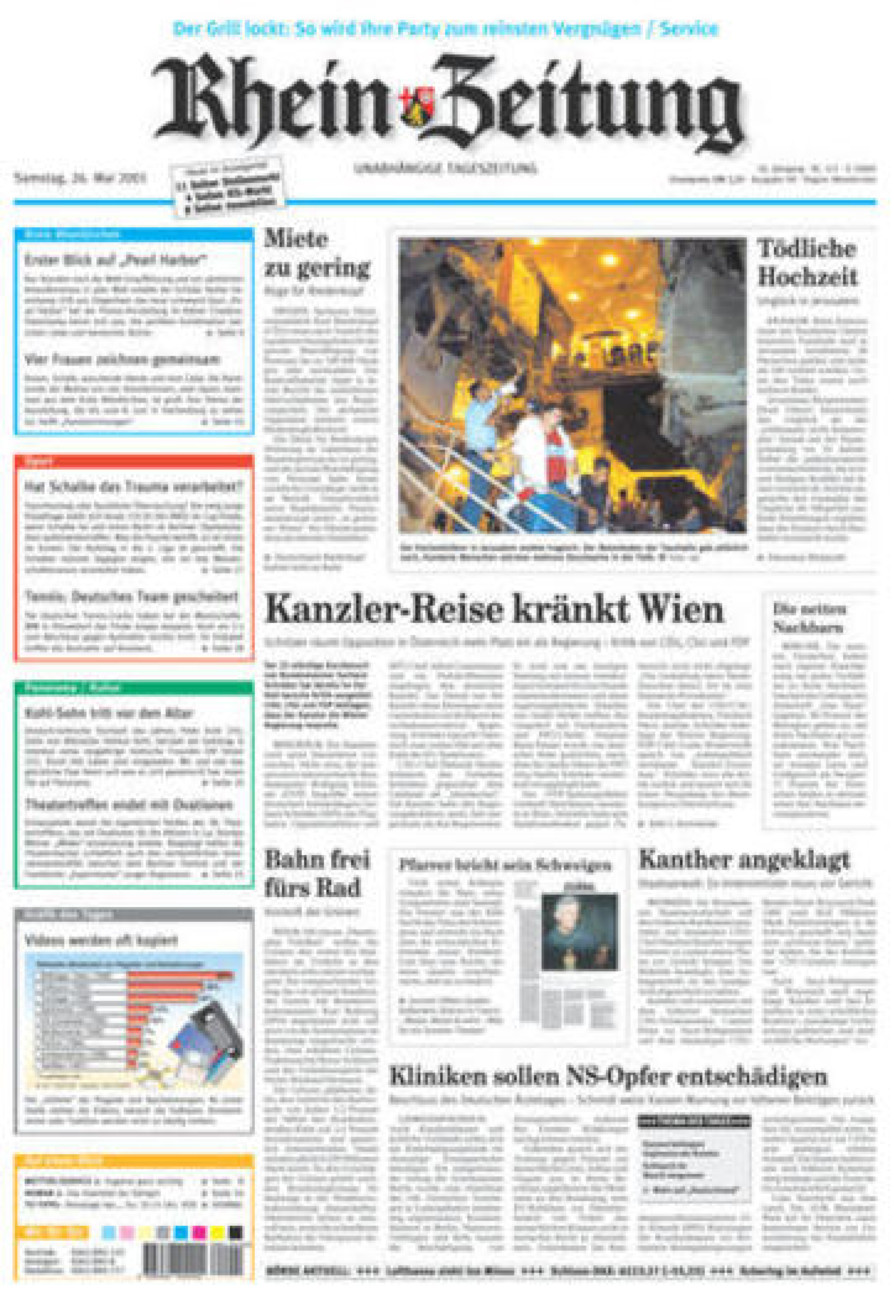 Rhein-Zeitung Kreis Altenkirchen vom Samstag, 26.05.2001
