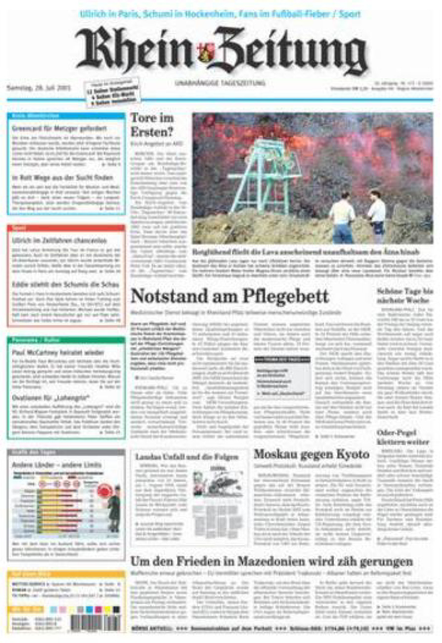 Rhein-Zeitung Kreis Altenkirchen vom Samstag, 28.07.2001