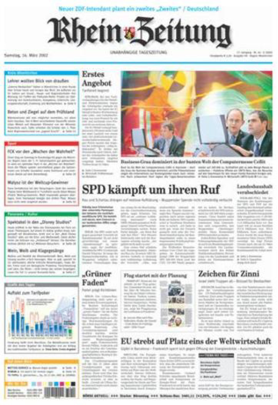 Rhein-Zeitung Kreis Altenkirchen vom Samstag, 16.03.2002