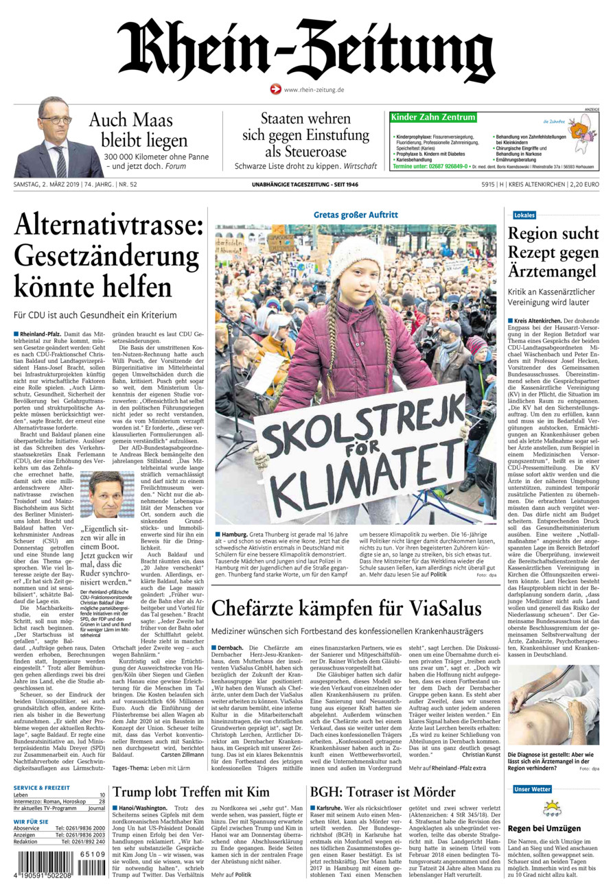 Rhein-Zeitung Kreis Altenkirchen vom Samstag, 02.03.2019