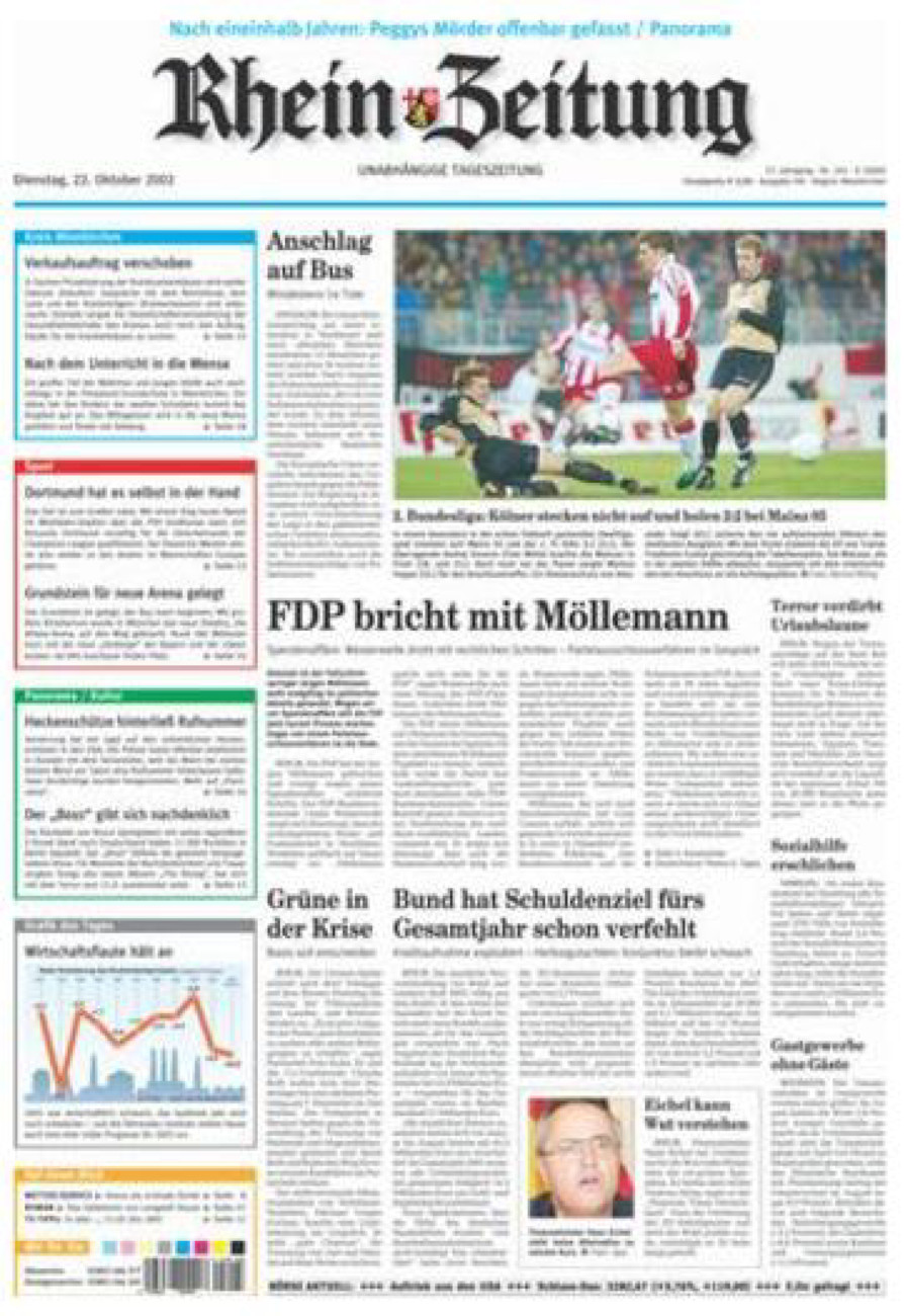 Rhein-Zeitung Kreis Altenkirchen vom Dienstag, 22.10.2002