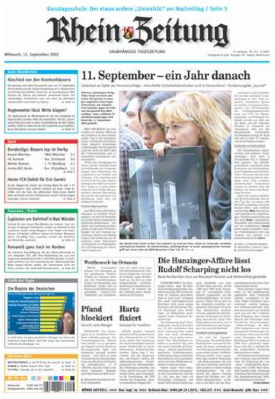 Rhein-Zeitung Kreis Altenkirchen vom Mittwoch, 11.09.2002