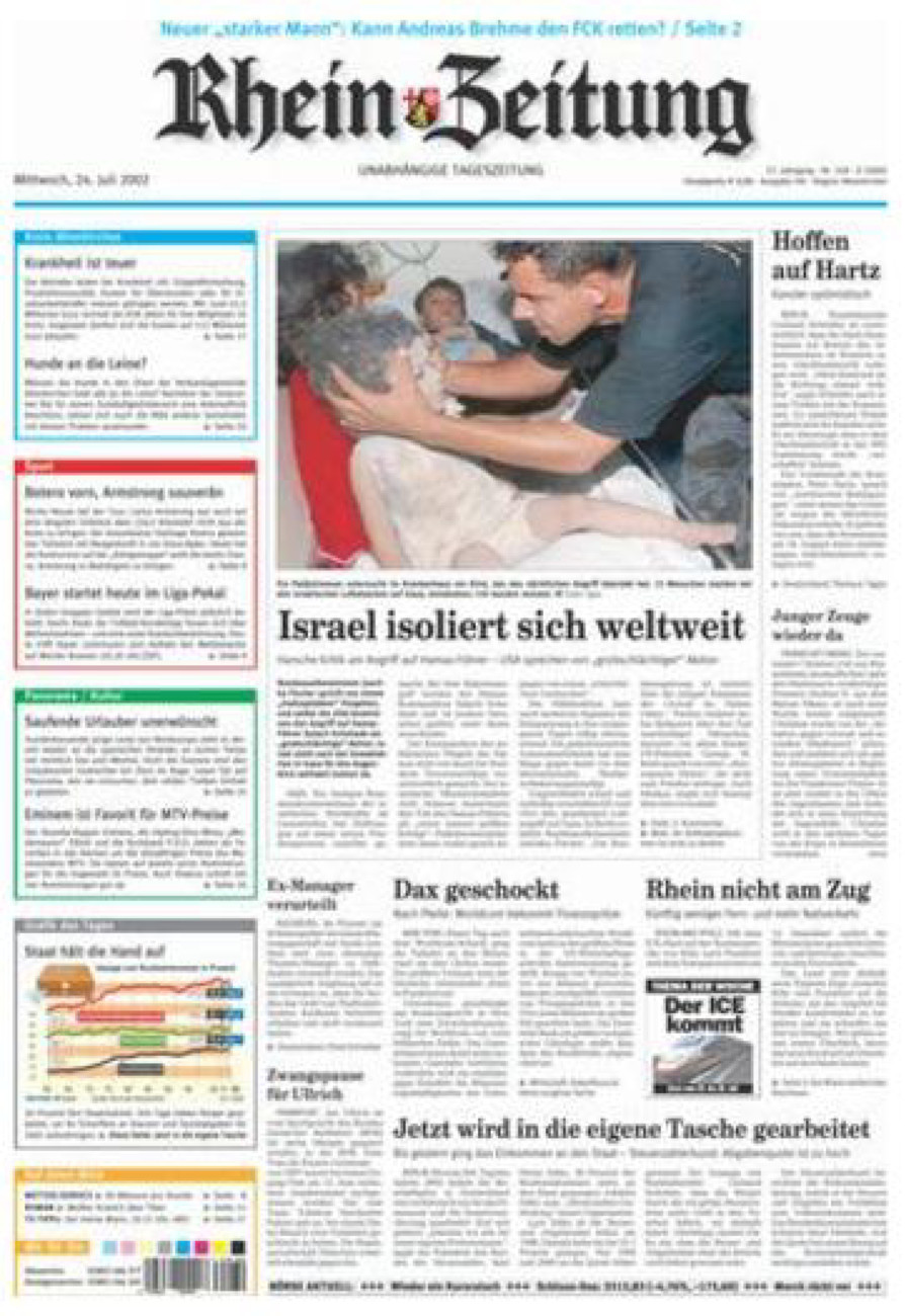 Rhein-Zeitung Kreis Altenkirchen vom Mittwoch, 24.07.2002