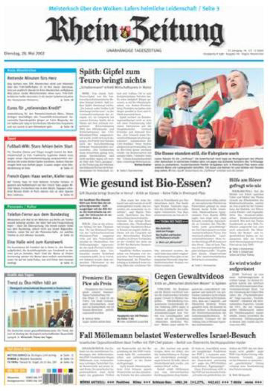 Rhein-Zeitung Kreis Altenkirchen vom Dienstag, 28.05.2002