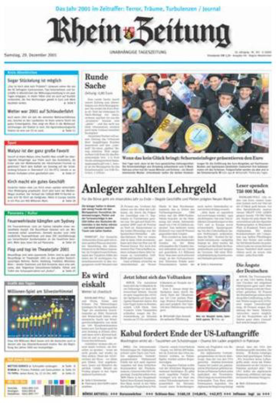 Rhein-Zeitung Kreis Altenkirchen vom Samstag, 29.12.2001