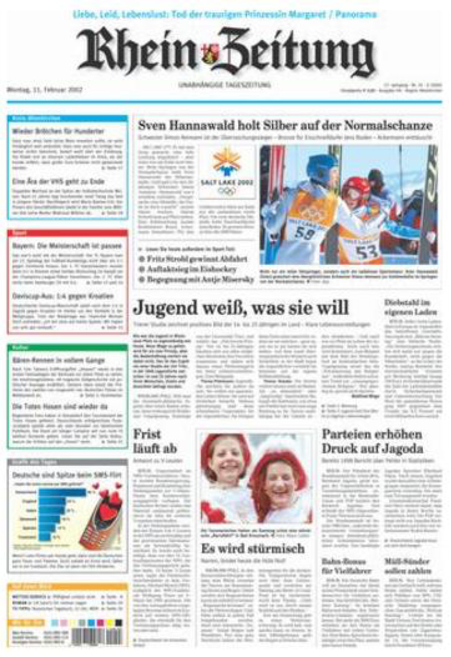 Rhein-Zeitung Kreis Altenkirchen vom Montag, 11.02.2002