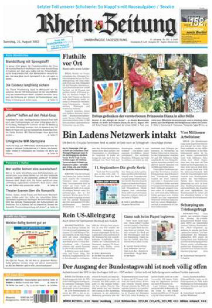 Rhein-Zeitung Kreis Altenkirchen vom Samstag, 31.08.2002