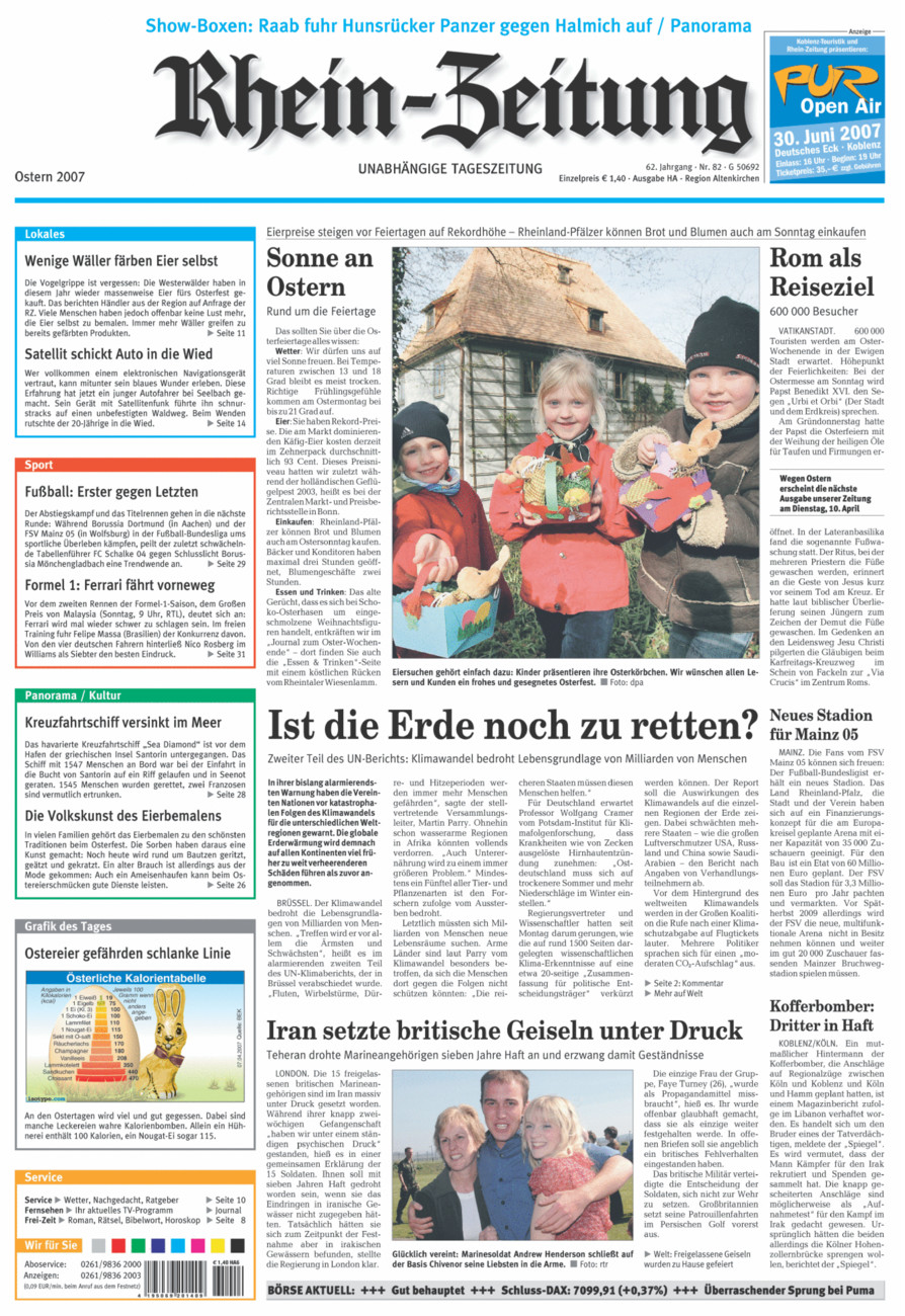 Rhein-Zeitung Kreis Altenkirchen vom Samstag, 07.04.2007