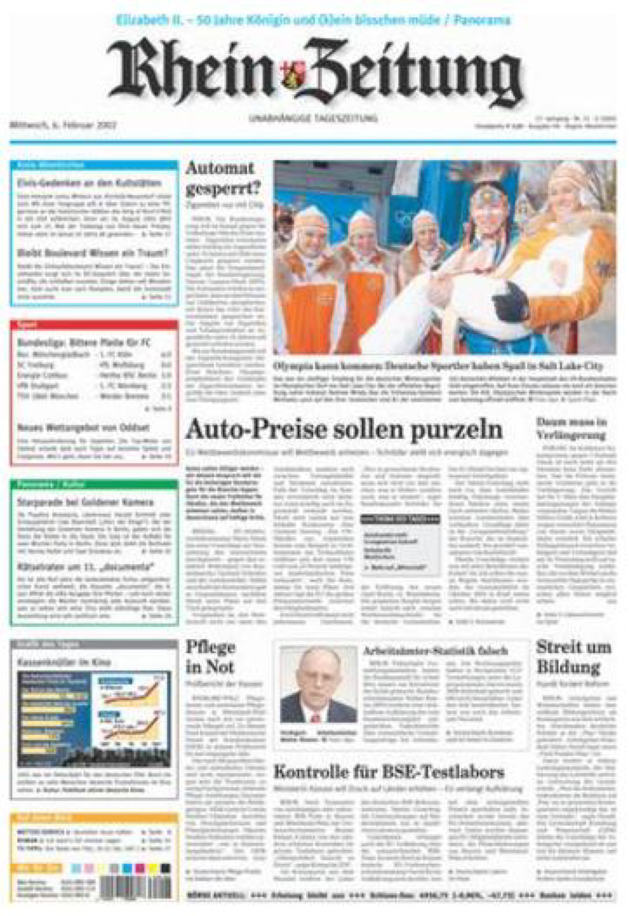 Rhein-Zeitung Kreis Altenkirchen vom Mittwoch, 06.02.2002