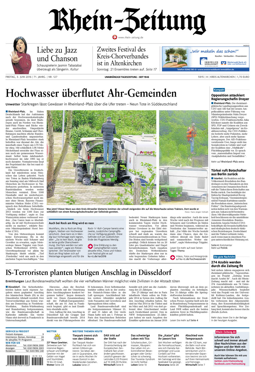 Rhein-Zeitung Kreis Altenkirchen vom Freitag, 03.06.2016