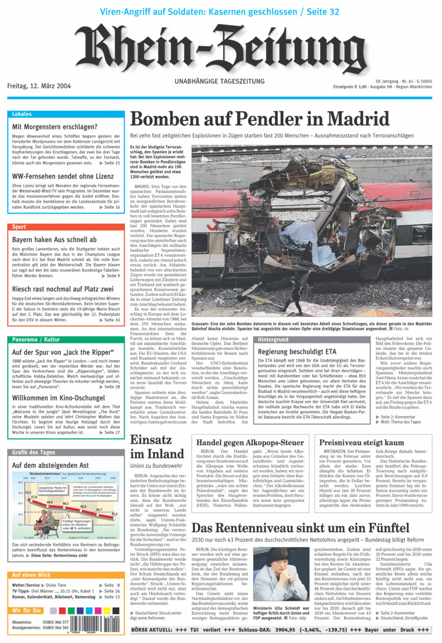 Rhein-Zeitung Kreis Altenkirchen vom Freitag, 12.03.2004