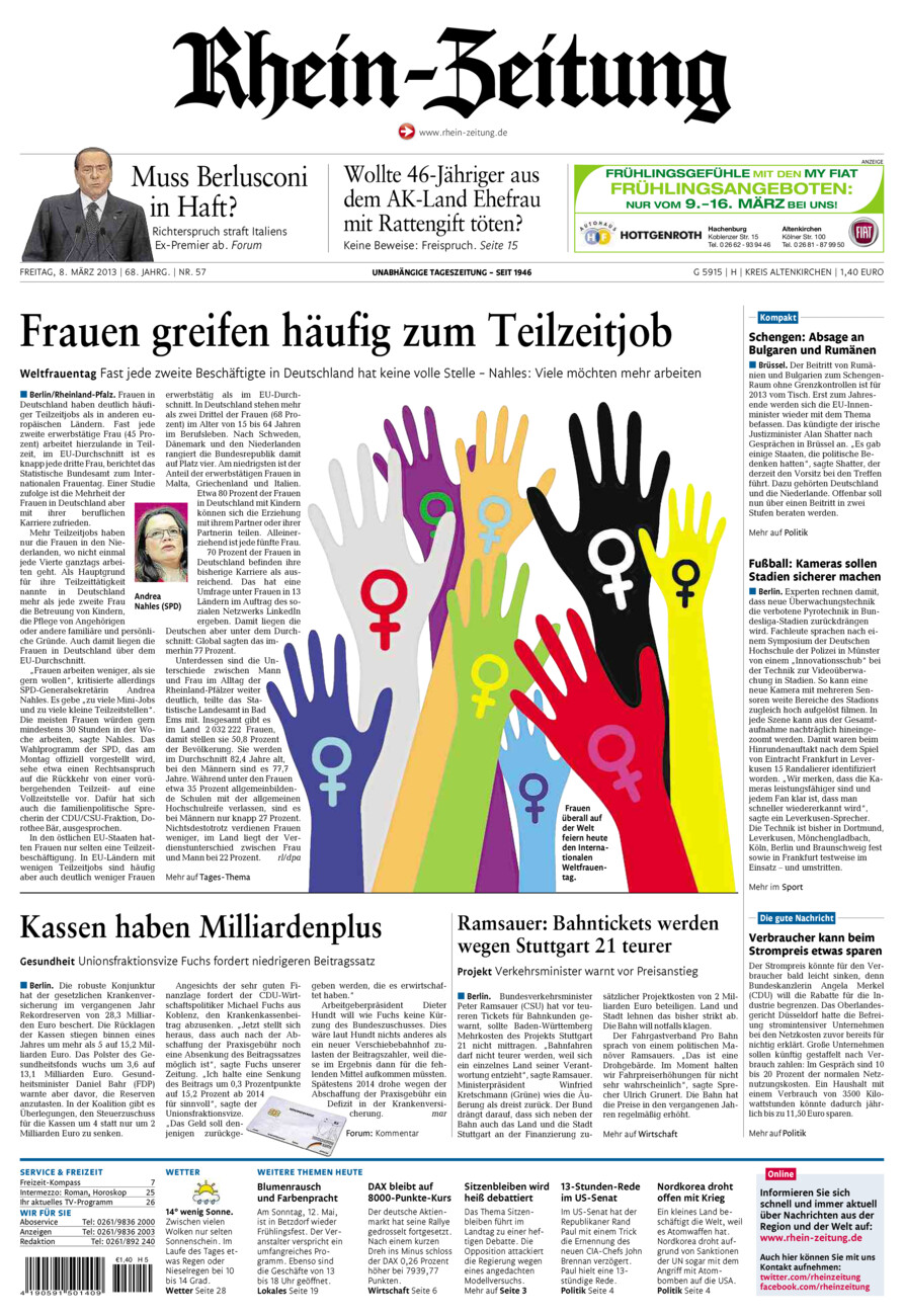 Rhein-Zeitung Kreis Altenkirchen vom Freitag, 08.03.2013