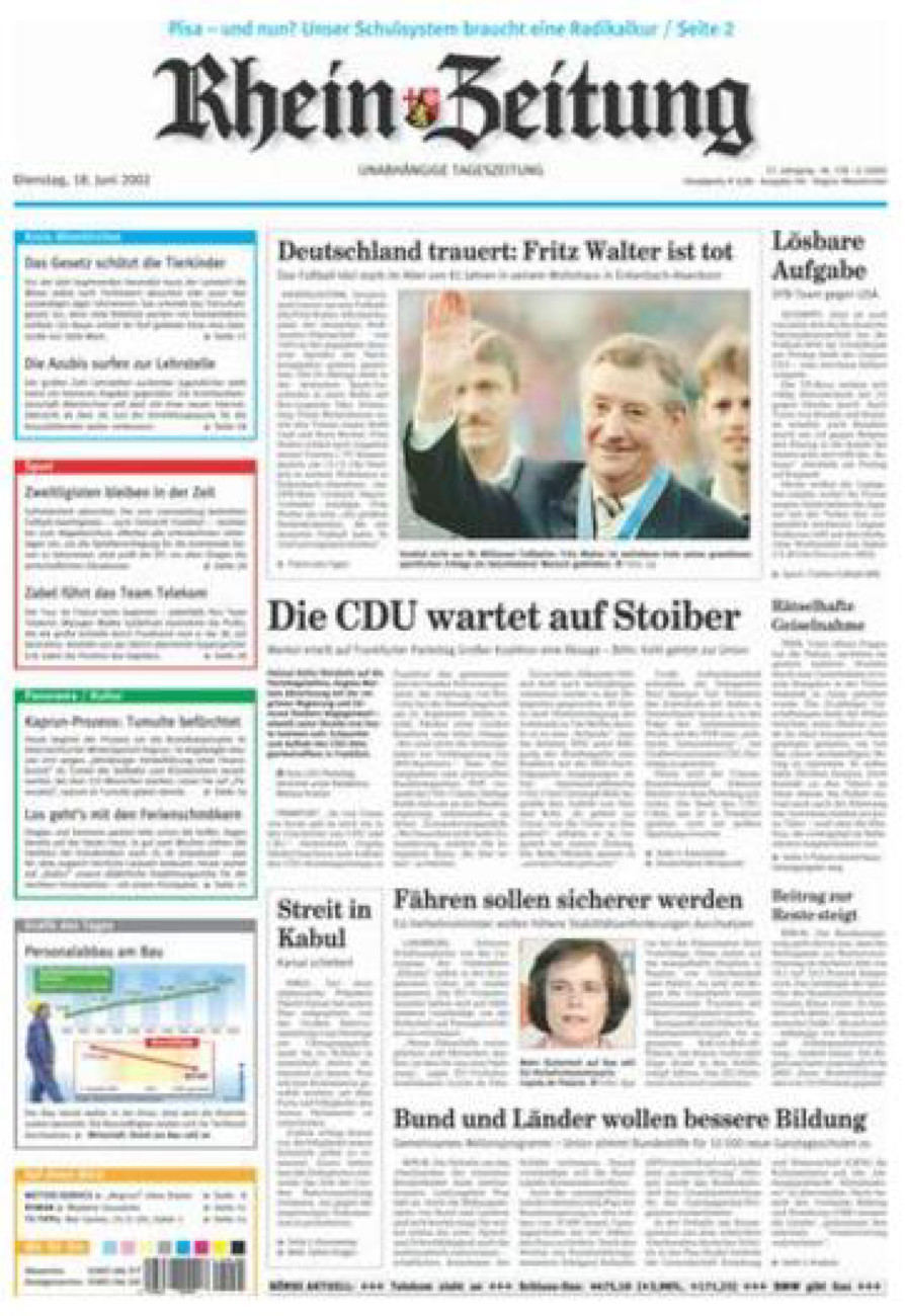 Rhein-Zeitung Kreis Altenkirchen vom Dienstag, 18.06.2002