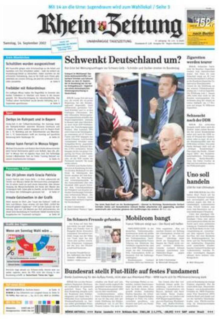 Rhein-Zeitung Kreis Altenkirchen vom Samstag, 14.09.2002