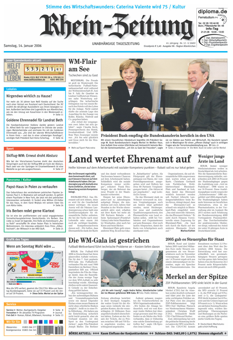 Rhein-Zeitung Kreis Altenkirchen vom Samstag, 14.01.2006