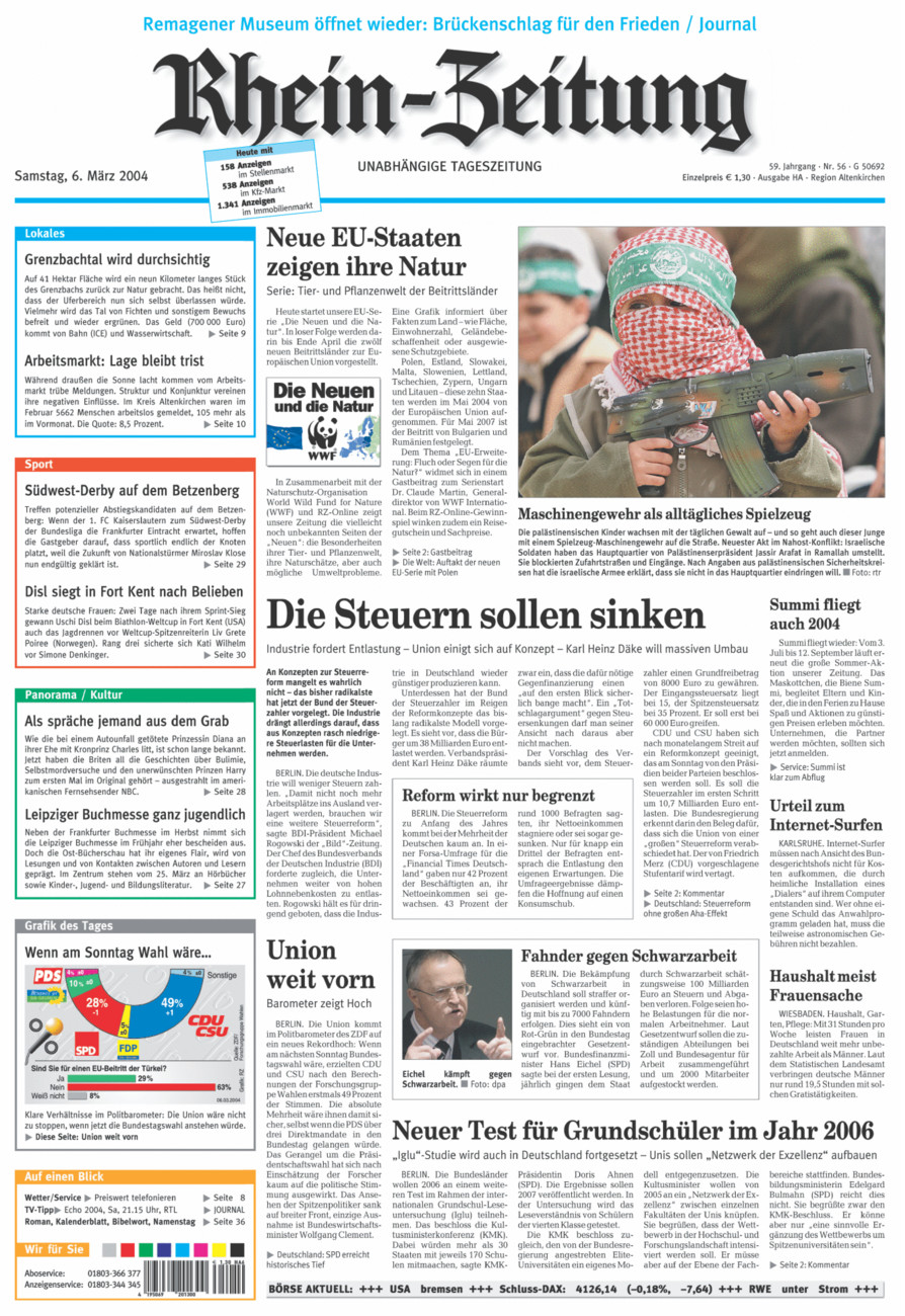 Rhein-Zeitung Kreis Altenkirchen vom Samstag, 06.03.2004