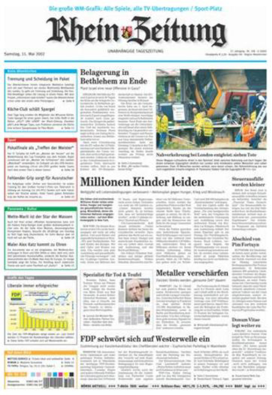Rhein-Zeitung Kreis Altenkirchen vom Samstag, 11.05.2002