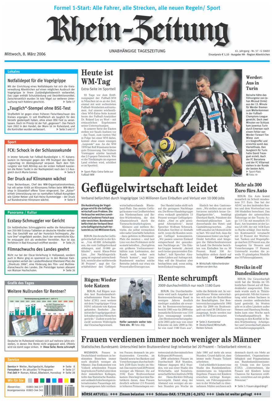 Rhein-Zeitung Kreis Altenkirchen vom Mittwoch, 08.03.2006