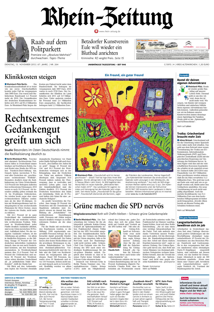 Rhein-Zeitung Kreis Altenkirchen vom Dienstag, 13.11.2012