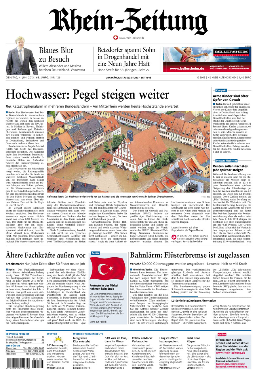 Rhein-Zeitung Kreis Altenkirchen vom Dienstag, 04.06.2013