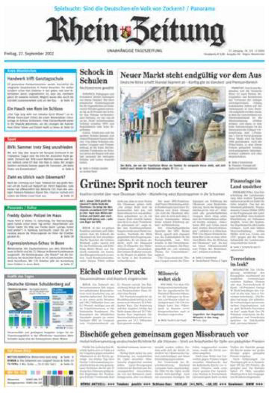 Rhein-Zeitung Kreis Altenkirchen vom Freitag, 27.09.2002