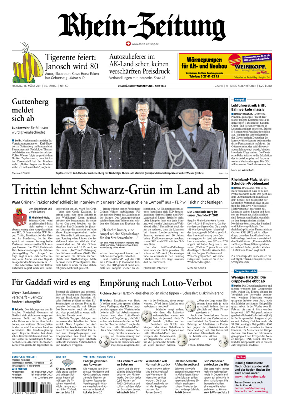 Rhein-Zeitung Kreis Altenkirchen vom Freitag, 11.03.2011