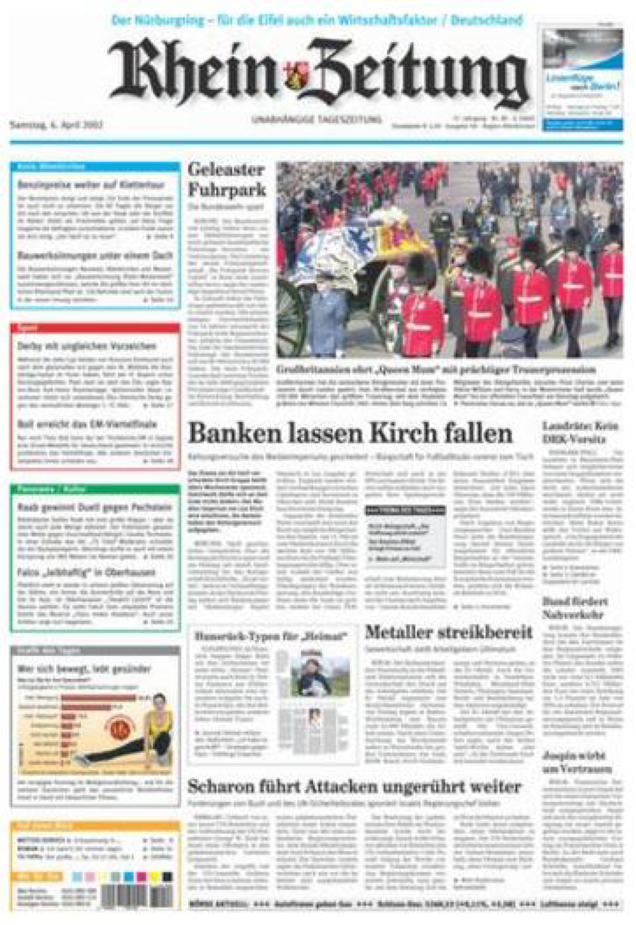 Rhein-Zeitung Kreis Altenkirchen vom Samstag, 06.04.2002