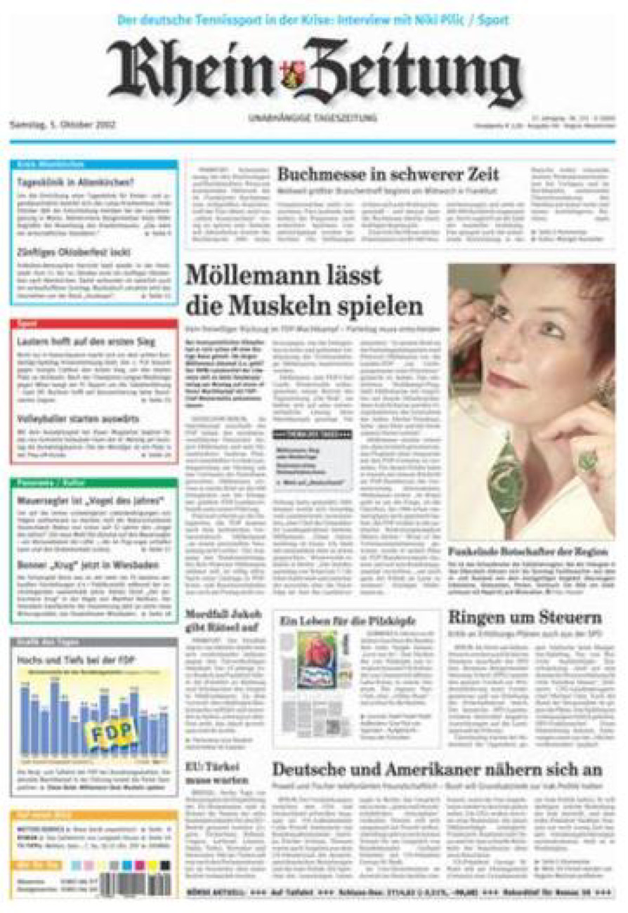 Rhein-Zeitung Kreis Altenkirchen vom Samstag, 05.10.2002