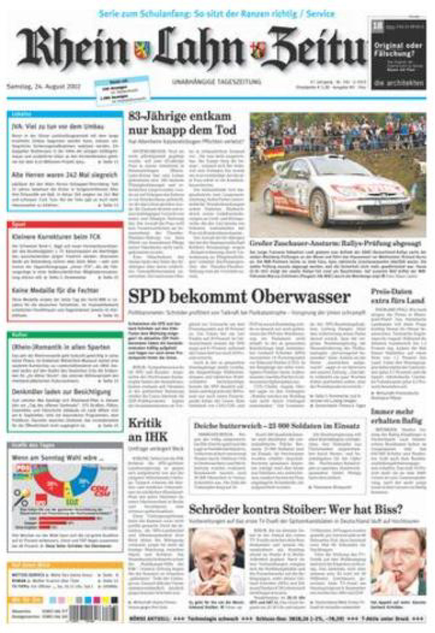 Rhein-Lahn-Zeitung Diez (Archiv) vom Samstag, 24.08.2002