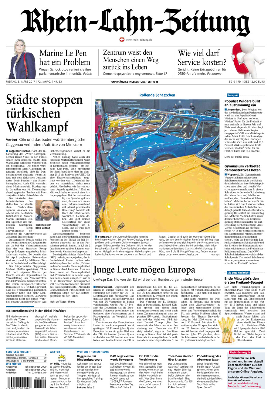 Rhein-Lahn-Zeitung Diez (Archiv) vom Freitag, 03.03.2017